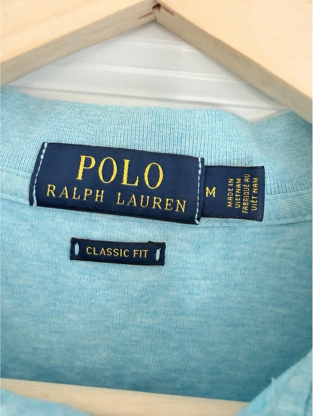 Polo Ralph Lauren Classic Fit Polo Shirt Light Blue Men’s  Size M Logo Preppy